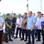 Wagub Sumsel Cik Ujang Dampingi Menko Polkam Tinjau Kampung Nelayan Merah Putih Sungsang