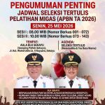 SIAP CETAK SDM UNGGUL, BUPATI TOHA TOHET TEGASKAN KELULUSAN PELATIHAN MIGAS MUBA ANDALKAN KEMAMPUAN DIRI, BUKAN KONEKSI