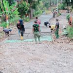 HARI KEEMPAT TMMD KE-129: BETONISASI JALAN CAPAI 47,93 PERSEN, SEMAKIN DEKAT MENGHUBUNGKAN KAMPUNG