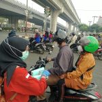 DAG Sumsel Bersama PMI Bagikan Masker, Bangun Kesadaran Warga Hadapi Kabut Asap